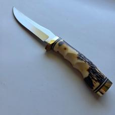 Vintage Schrade USA 153UH Uncle Henry "Golden Spike" Fixed Blade Knife - Box & Sheath