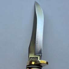 Vintage Schrade USA 153UH Uncle Henry "Golden Spike" Fixed Blade Knife - Box & Sheath