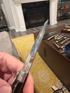Patent Stamped Vintage Italian Fulcrum Fish Tail