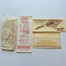 ​Vintage Schrade USA LB8 Uncle Henry "Bear Paw" Lockback Knife - Near Mint - Full Box & Paperwork