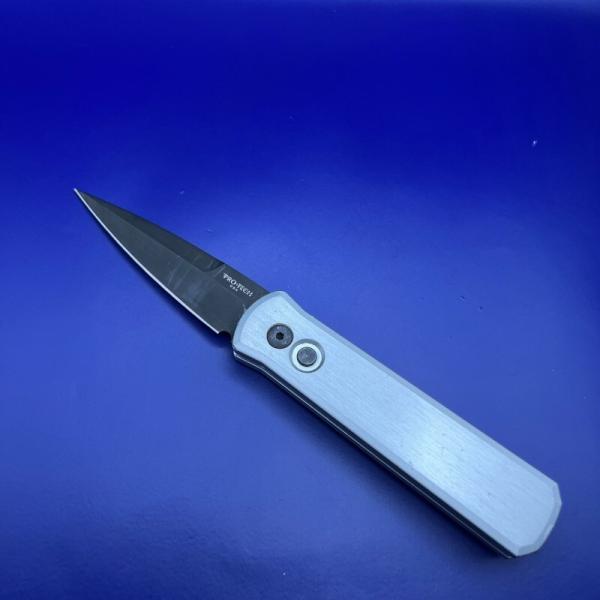 Pro-Tech Godson 721 Raw Aluminum Automatic Knife 