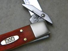 Case XX USA 611 1/2 Tequila Sunrise Father's Day Barnboard Cheetah Cub Knife NIB