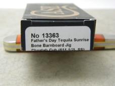 Case XX USA 611 1/2 Tequila Sunrise Father's Day Barnboard Cheetah Cub Knife NIB