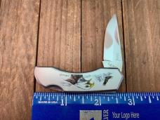 Lakota Teal, by Moki, Bald Eagle Art Work on the Front