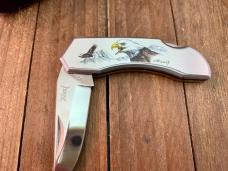 Lakota Teal, by Moki, Bald Eagle Art Work on the Front