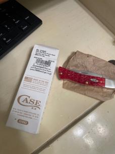 Case Axe handle red bone CS NIB BR 61135