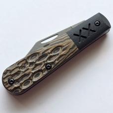Case XX Crossroads Barlow Pocket Knife Fossil Jig Luna Richlite S35VN Steel USA