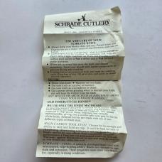​Vintage 1989 Schrade USA SP2 Raider Lockback - Mint In Box (MIB) - Factory Etch Special Edition