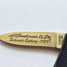 ​Vintage 1989 Schrade USA SP2 Raider Lockback - Mint In Box (MIB) - Factory Etch Special Edition