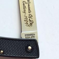 ​Vintage 1989 Schrade USA SP2 Raider Lockback - Mint In Box (MIB) - Factory Etch Special Edition