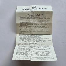 Vintage 1990 Schrade USA SP1 Nighthawk Lockback - Mint In Box (MIB) - Factory Etch Special Edition