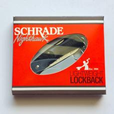 Vintage 1990 Schrade USA SP1 Nighthawk Lockback - Mint In Box (MIB) - Factory Etch Special Edition