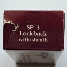 Vintage Schrade USA SP3 Firebird Lockback Knife - Mint In Box (MIB) - Maroon Handle Variation