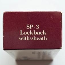 Vintage Schrade USA SP3 Firebird Lockback Knife - Mint In Box (MIB) - Maroon Handle Variation