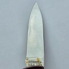 Vintage Schrade USA SP3 Firebird Lockback Knife - Mint In Box (MIB) - Maroon Handle Variation