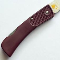 Vintage Schrade USA SP3 Firebird Lockback Knife - Mint In Box (MIB) - Maroon Handle Variation