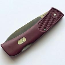 Vintage Schrade USA SP3 Firebird Lockback Knife - Mint In Box (MIB) - Maroon Handle Variation