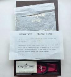 Vintage Schrade USA Lightweight Lockback Gift Set - Mint In Box (MIB) - Maroon SP1 & SP3 Combo