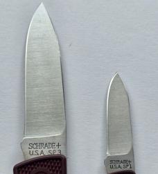 Vintage Schrade USA Lightweight Lockback Gift Set - Mint In Box (MIB) - Maroon SP1 & SP3 Combo