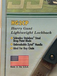 ​Vintage 1992 Schrade USA HG2CP Harry Gant #33 Skoal Bandit SP2 Lockback Knife - Factory Sealed NIP