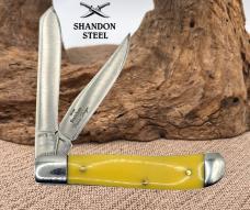 Elk Ridge - Yellow Synthetic - 2 Blade Mini Trapper ER-220MY Pocket Knife (121)
