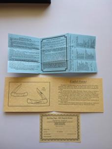 1995 Schrade USA Sporting Dogs "English Pointer" Lockback - 100% Mint In Box - Serial #1399