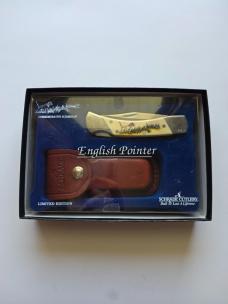 1995 Schrade USA Sporting Dogs "English Pointer" Lockback - 100% Mint In Box - Serial #1399