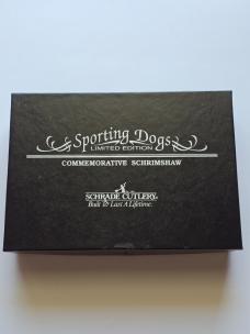 1995 Schrade USA Sporting Dogs "English Pointer" Lockback - 100% Mint In Box - Serial #1399