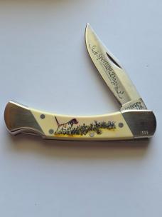 1995 Schrade USA Sporting Dogs "English Pointer" Lockback - 100% Mint In Box - Serial #1399