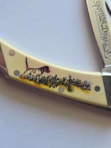 1995 Schrade USA Sporting Dogs "English Pointer" Lockback - 100% Mint In Box - Serial #1399