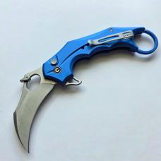 CIVIVI Incisor II Button Lock Karambit - Brand New in Box - Blue Aluminum - Nitro-V Blade