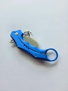 CIVIVI Incisor II Button Lock Karambit - Brand New in Box - Blue Aluminum - Nitro-V Blade