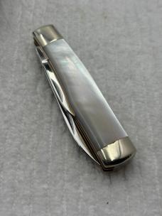 Taylor Cutlery Kingsport TN 1979 Vintage 2 Blade MOP Gunstock Pocket Knife 
