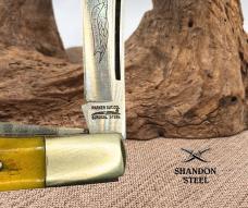 Parker Cut Co Eagle Brand Japan Vintage 2 Blade Jack Folding Pocket Knife (143)
