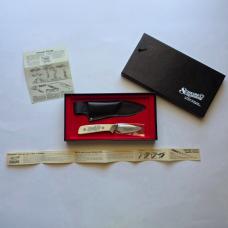 Vintage Schrade USA SC509 "Great Eagle" Scrimshaw Fixed Blade Knife - Full Box & Sheath Bundle