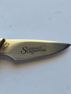 Vintage Schrade USA SC509 "Great Eagle" Scrimshaw Fixed Blade Knife - Full Box & Sheath Bundle