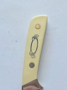Vintage Schrade USA SC509 "Great Eagle" Scrimshaw Fixed Blade Knife - Full Box & Sheath Bundle