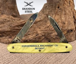 Autopoint Chicago Folding 2-Blade Pocket Knife Kordenbrock Machinery Promo 152
