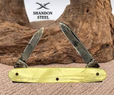 Autopoint Chicago Folding 2-Blade Pocket Knife Kordenbrock Machinery Promo (152)