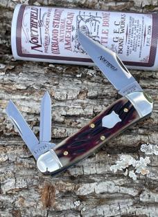 GEC NORTHFIELD ** 571326 OXBLOOD STAGCUT NATURAL GEPPETTO WHITTLER SATIN
