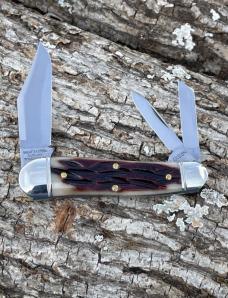GEC NORTHFIELD ** 571326 OXBLOOD STAGCUT NATURAL GEPPETTO WHITTLER SATIN