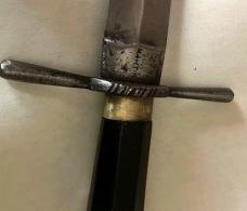 LONG DIRK IRON GUARD DIAGONAL EBONY