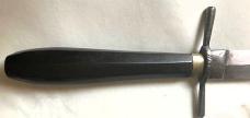 LONG DIRK IRON GUARD DIAGONAL EBONY