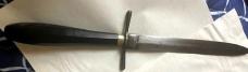 LONG DIRK IRON GUARD DIAGONAL EBONY