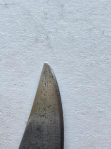 Vintage Schrade-Walden NY USA 225H Folding Hunter - Jigged Delrin - Carbon Steel Patina