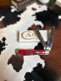 Case dark red bone peachseed trapper