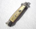 FRANK BELTRAME 9" STILETTO BLOND HORN SCALES DAGGER BLADE MANIAGO ITALY
