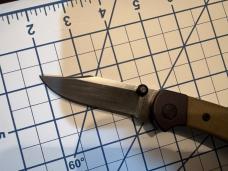 Buck 112 Ranger Sport Folding Knife 3" S35 plain Blade, Black Aluminum Handles with Green Micarta I