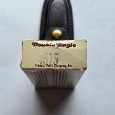 Vintage Imperial Frontier 4515 "Double Eagle" Lockback Knife - Mint with Box & Sheath - USA Made