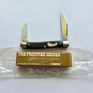 Vintage Imperial Frontier 41P4 Stockman Pocket Knife - Mint with Box - 2-Blade Variant - USA Made